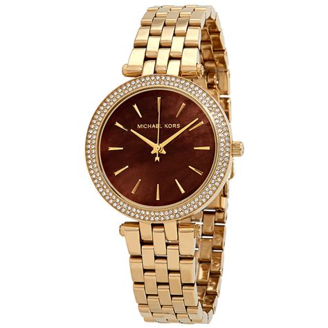 Michael Kors Mini Darci Garnet Mother of Pearl Dial Ladies 